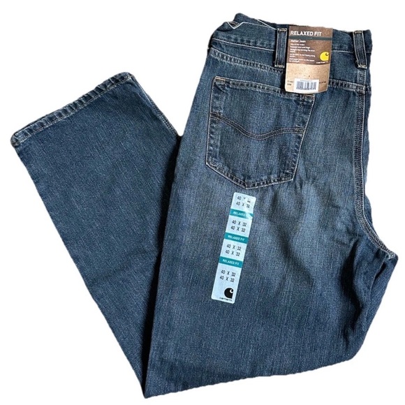 Carhartt Other - Carhartt Relaxed Fit 5 Pocket Jeans Men’s 40x32 Blue Denim Workwear Big and Tall